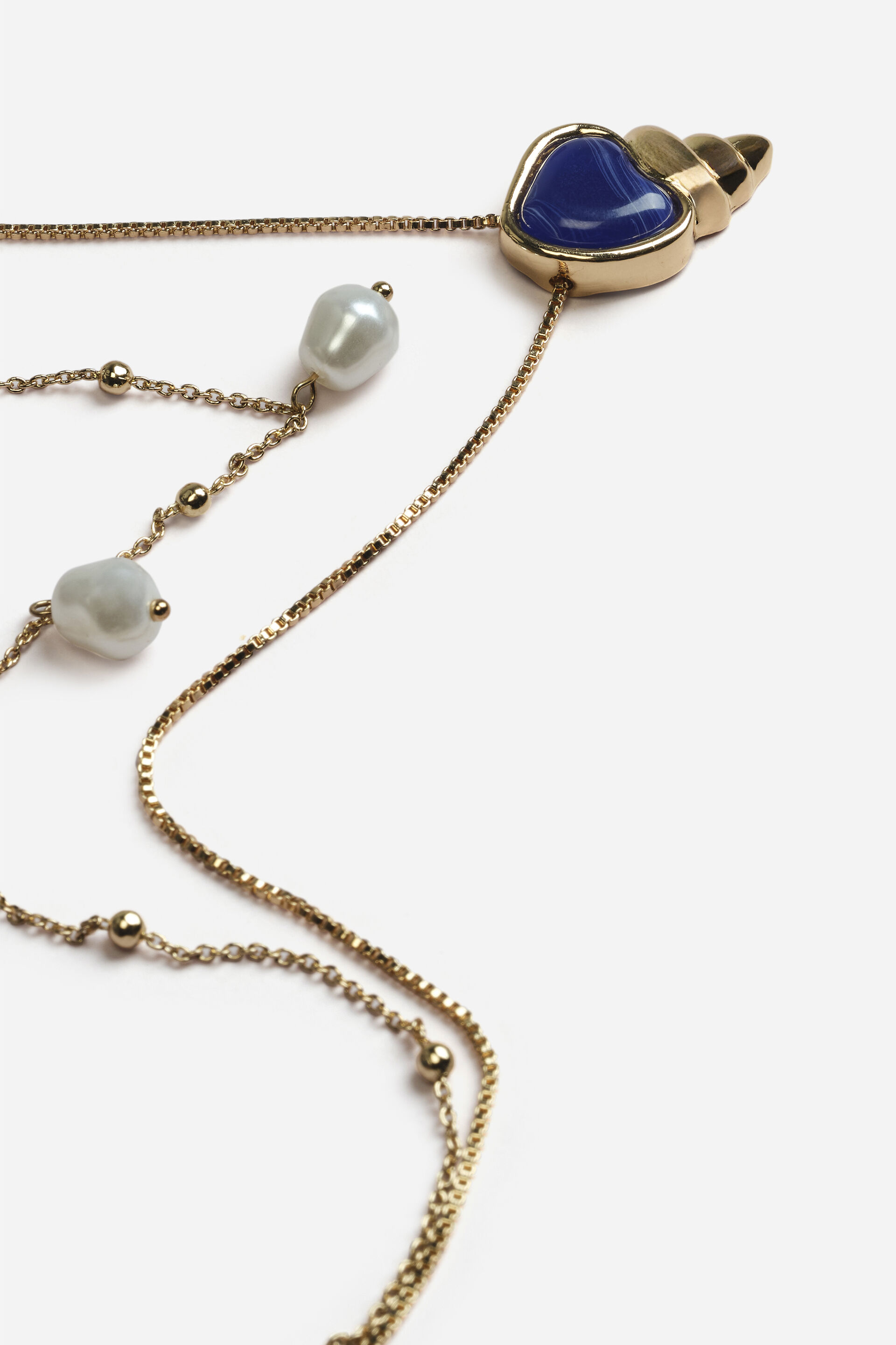 Deep Blue Stone Pendant Necklace, , image 3